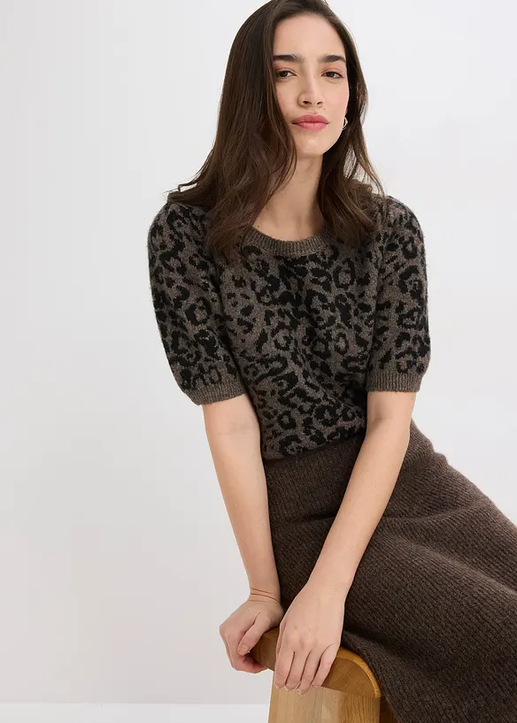 Maglione con maniche a palloncino, bonprix