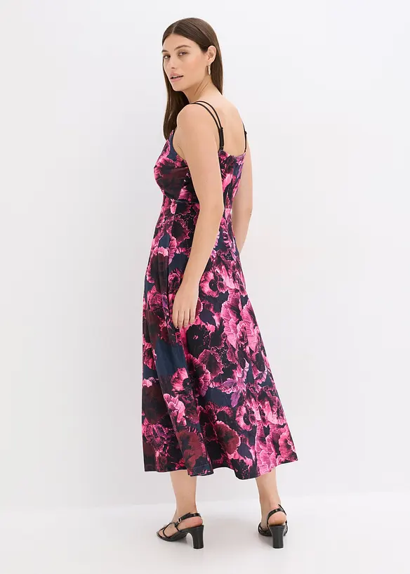 Abito midi in velluto lucido, bonprix