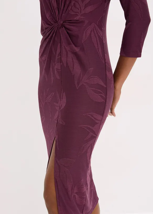 Abito midi jacquard, bonprix