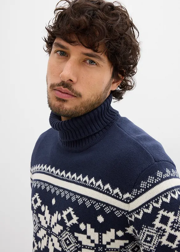 Maglione norvegese in puro cotone, bonprix