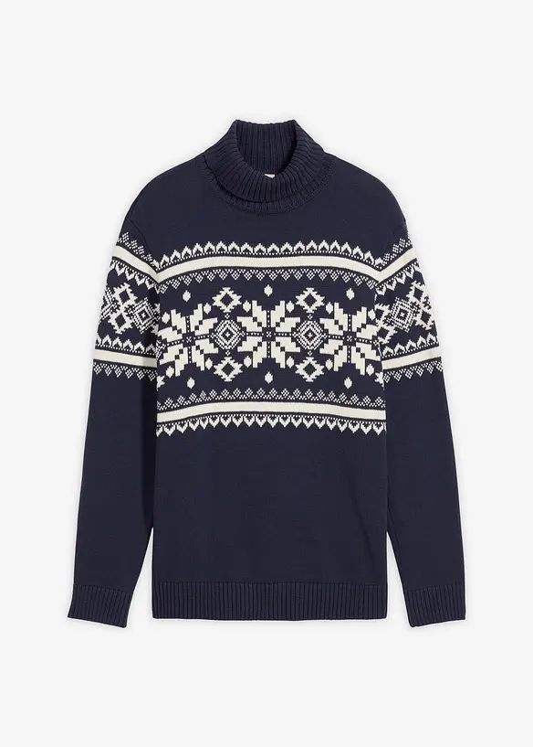Maglione norvegese in puro cotone, bonprix