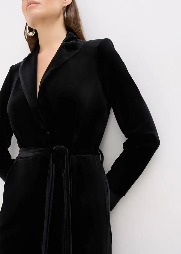 Tuta elegante in jersey di velluto fluente, bonprix
