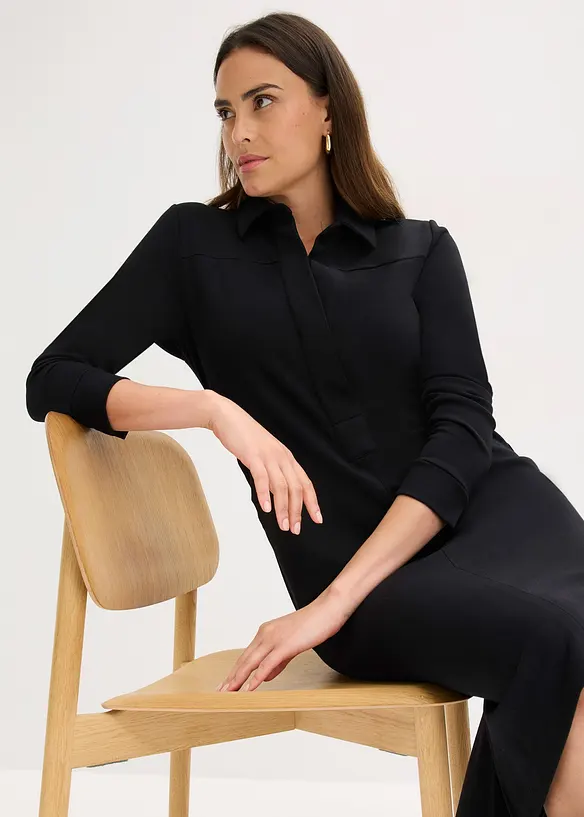 Abito chemisier in punto di Roma, bonprix