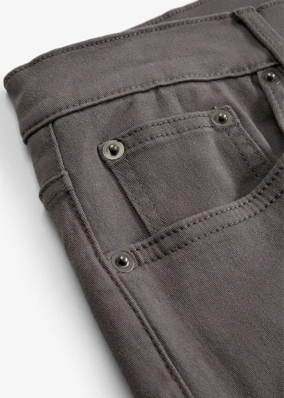 Pantaloni termici elasticizzati con fodera in flanella straight, regular fit, bonprix