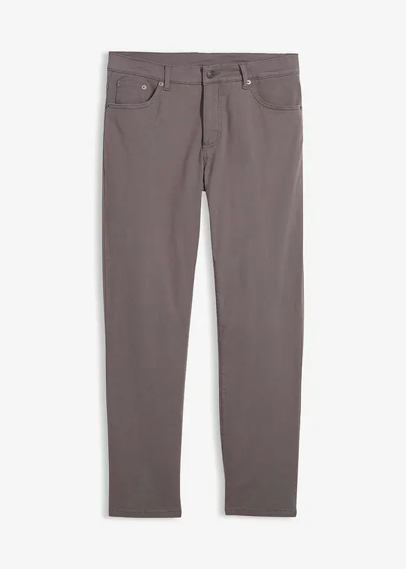 Pantaloni termici elasticizzati con fodera in flanella straight, regular fit, bonprix