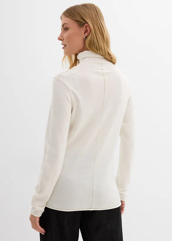 Maglione a collo alto in misto cachemire morbido, bonprix