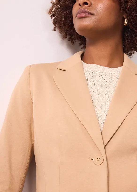 Blazer in jersey di cotone, bonprix
