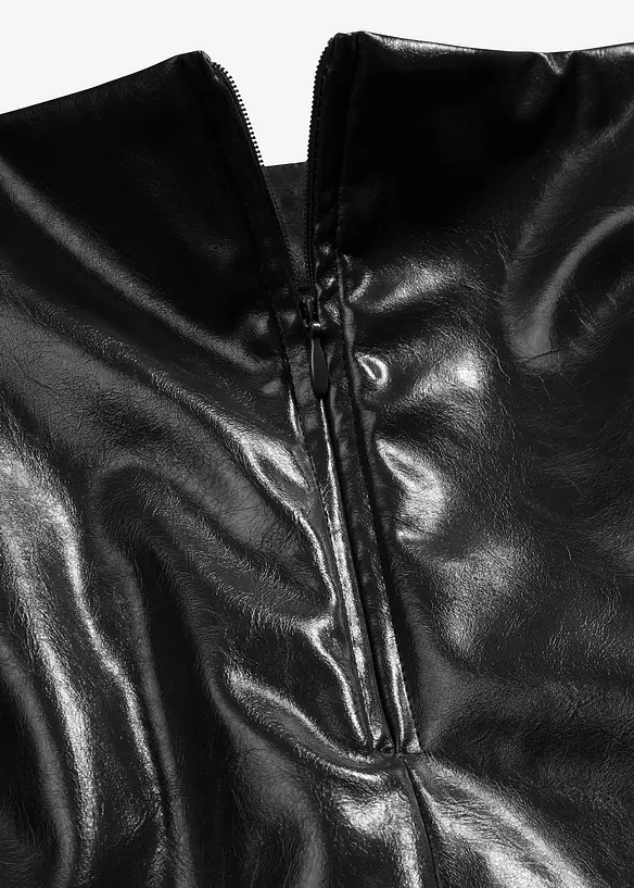 Gonna corta in similpelle, bonprix