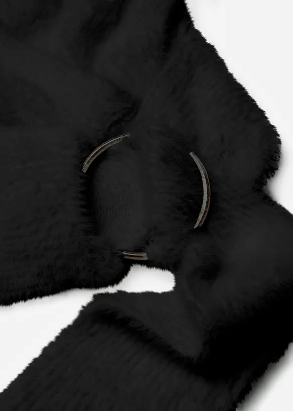 Maglione incrociato con accessorio, bonprix
