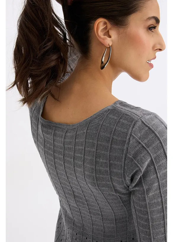 Abito in maglia di misto viscosa fluente, bonprix