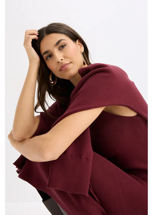 Abito in maglia e maglione abbinato (set 2 pezzi), bonprix