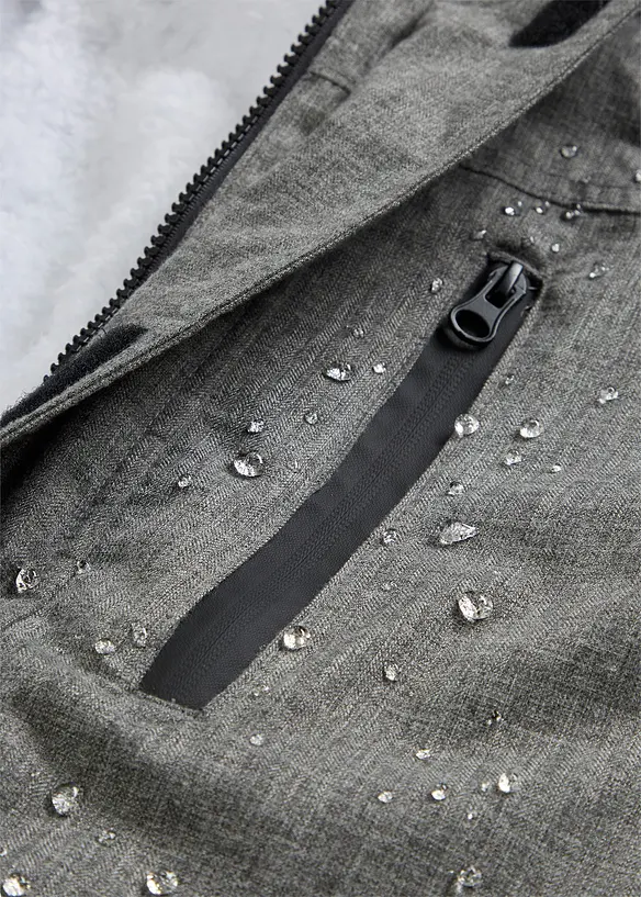 Parka tecnico impermeabile con fodera in pile morbido, bonprix