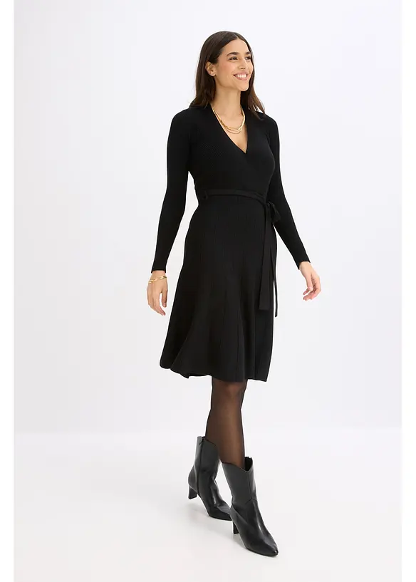 Abito in maglia misto viscosa, bonprix