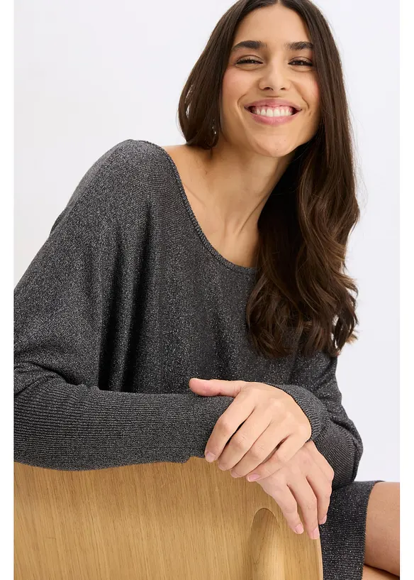 Abito fluente in maglia misto viscosa, bonprix