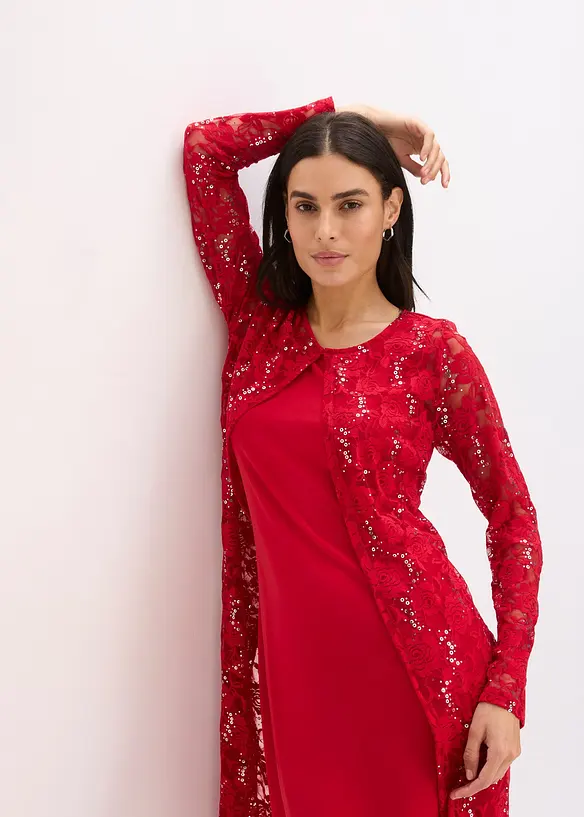 Abito con pizzo (set 2 pezzi), bonprix