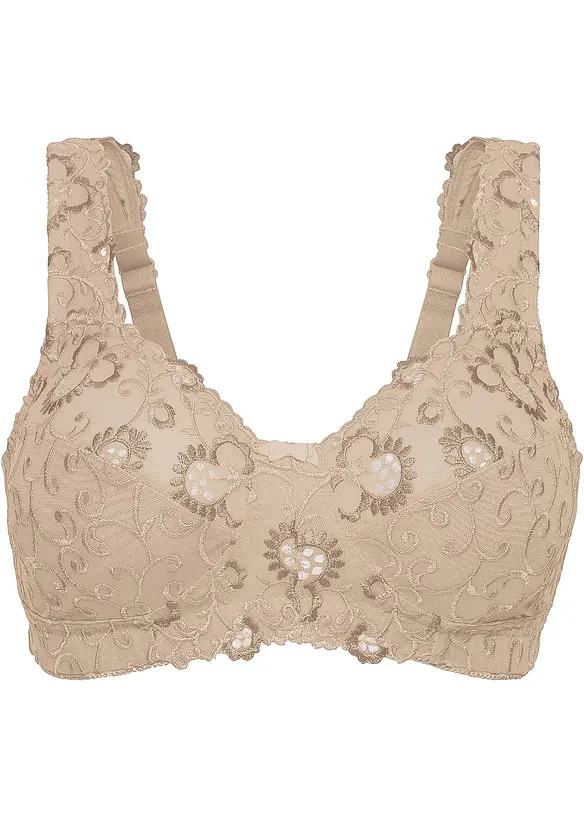 Reggiseno contenitivo senza ferretto con spalline imbottite, bonprix
