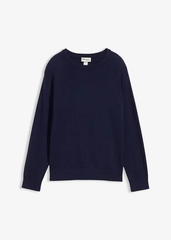 Maglione in filato fine di puro cotone, bonprix