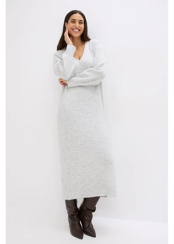 Abito midi in maglia oversize, bonprix