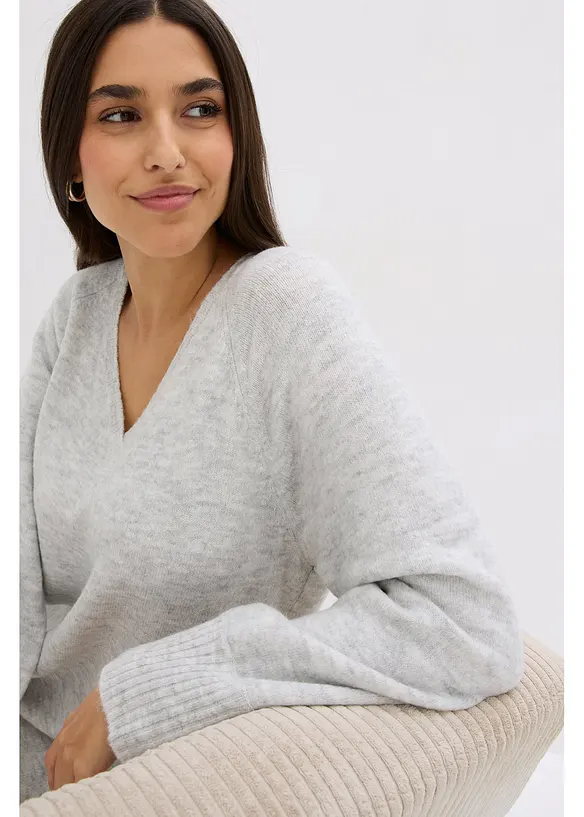 Abito midi in maglia oversize, bonprix