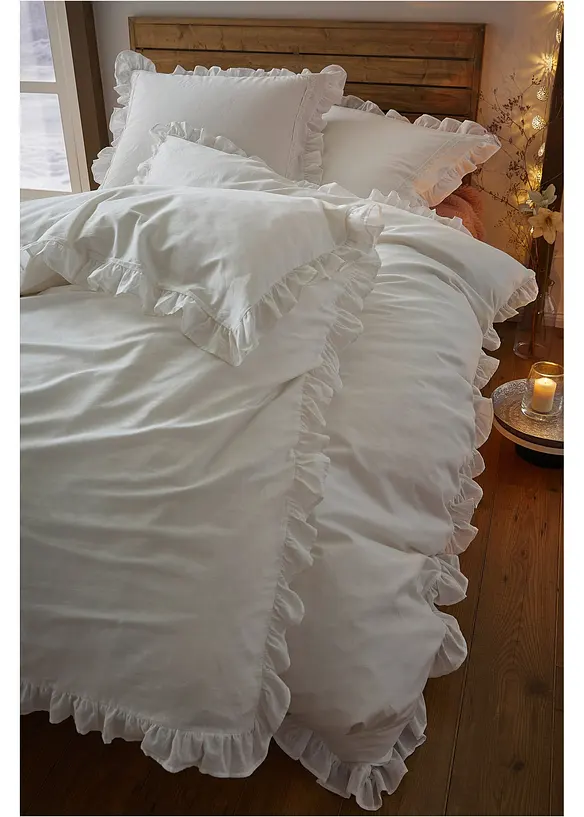Biancheria da letto con ruches, bonprix