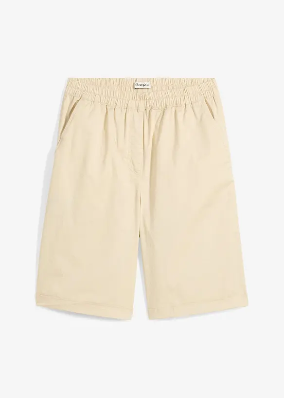 Bermuda in misto cotone paper touch, bonprix