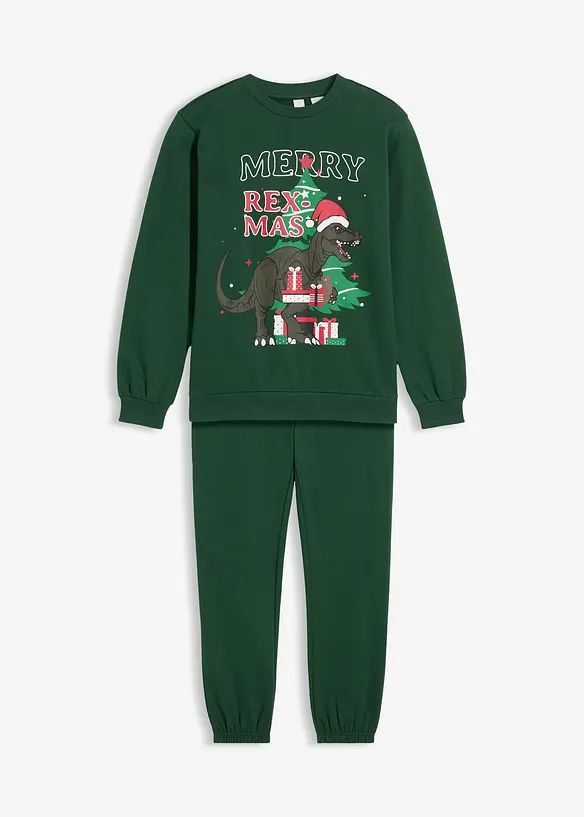 Maglia e pantaloni in felpa di puro cotone (set 2 pezzi), bonprix