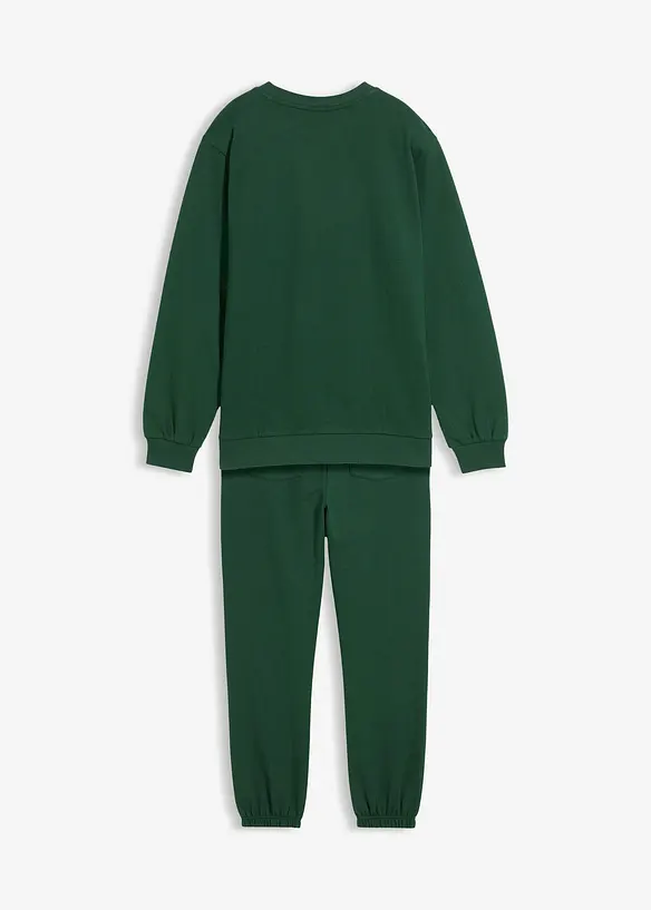 Maglia e pantaloni in felpa di puro cotone (set 2 pezzi), bonprix