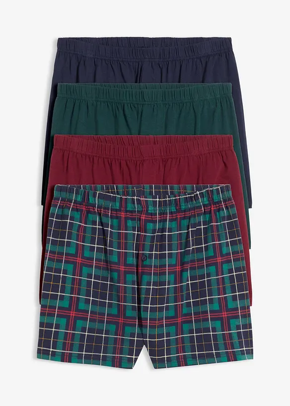 Boxer larghi in jersey con cotone (pacco da 5), bonprix