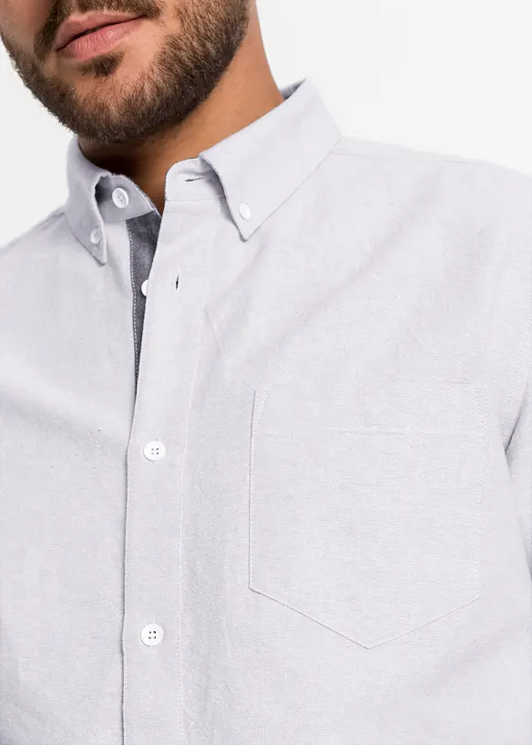Camicia Oxford a maniche lunghe in puro cotone, bonprix