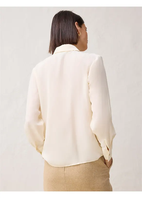 Blusa con seta, bonprix