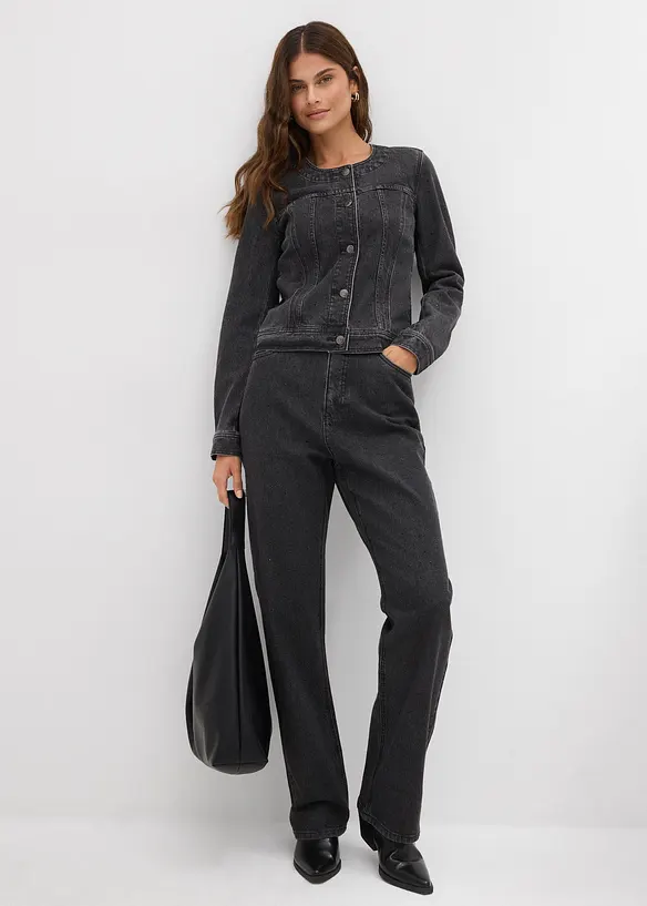 Giacca di jeans con strass, bonprix