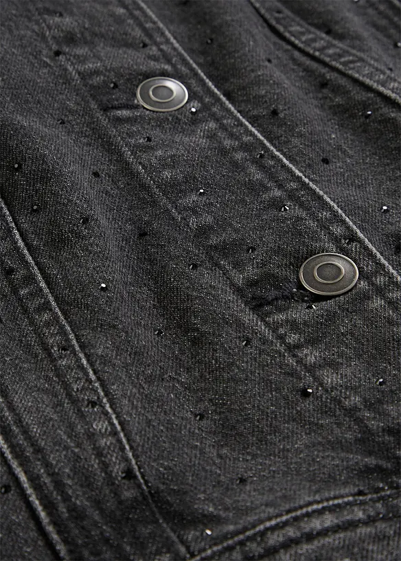 Giacca di jeans con strass, bonprix