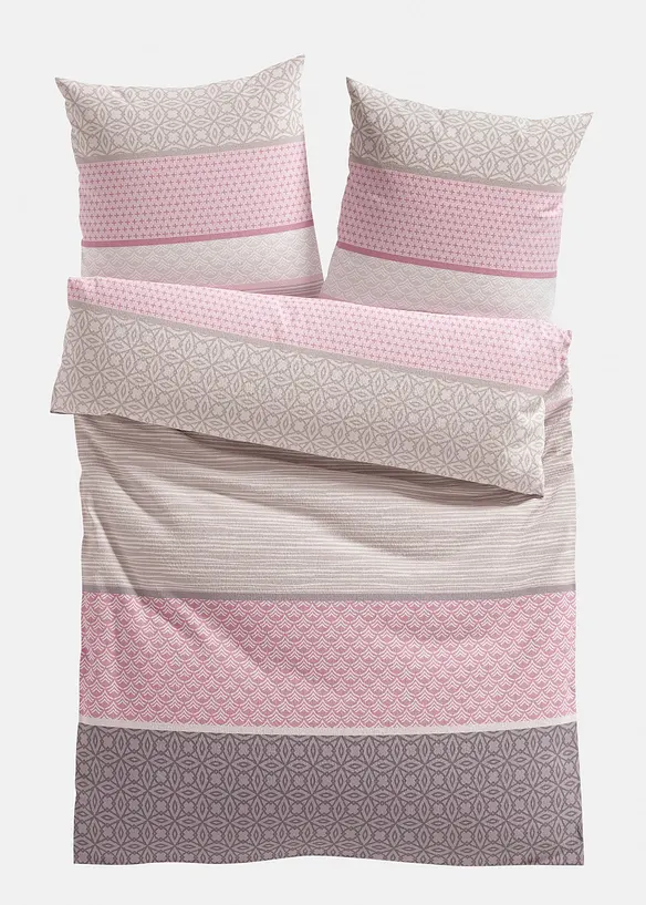 Biancheria da letto con fantasia a fasce, bonprix