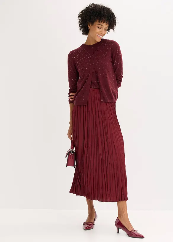 Cardigan con pietruzze scintillanti, bonprix