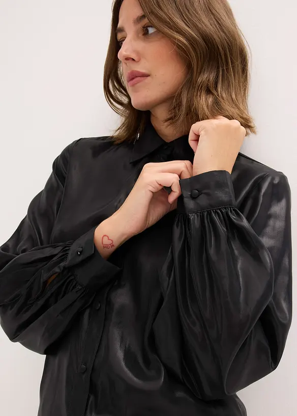 Camicetta in satin lucido, bonprix
