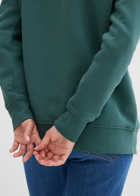 Felpa in misto cotone, bonprix