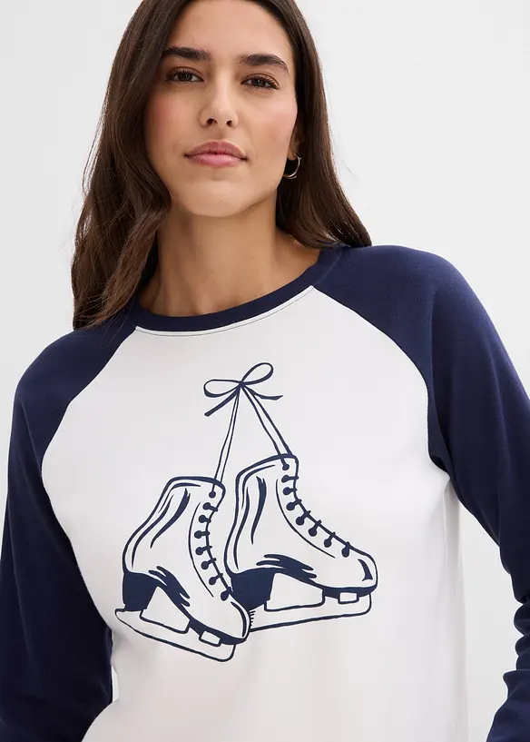 Maglia raglan in puro cotone biologico, bonprix