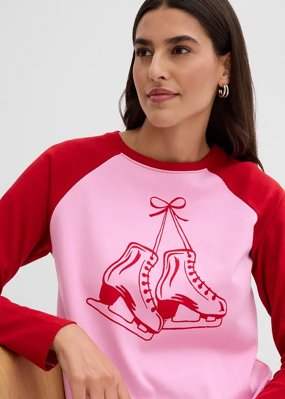 Maglia raglan in puro cotone biologico, bonprix