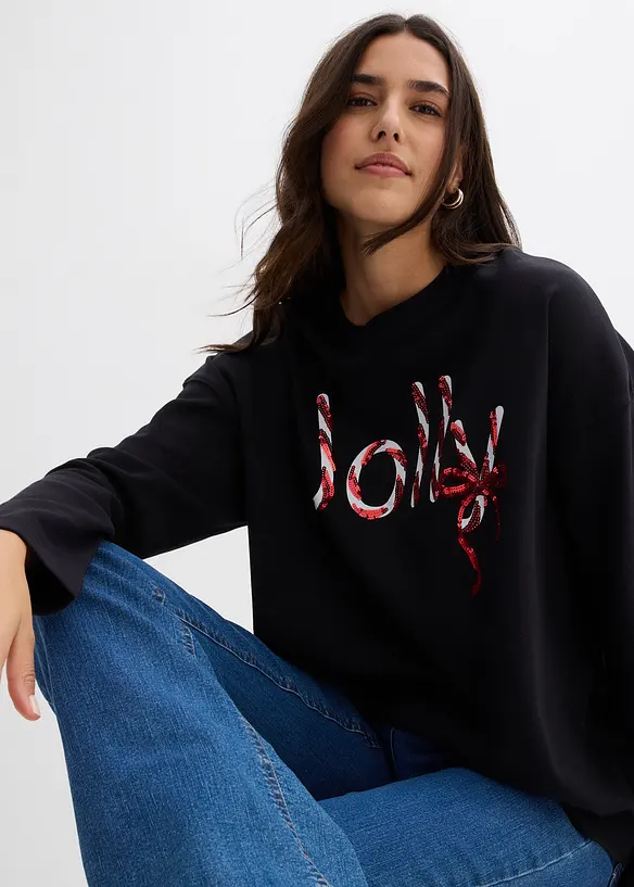 Maglia a maniche lunghe in puro cotone biologico, bonprix