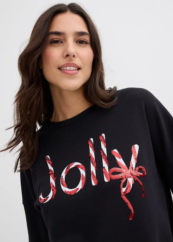 Maglia a maniche lunghe in puro cotone biologico, bonprix