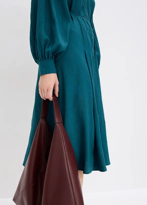 Abito midi con applicazione di perline, bonprix