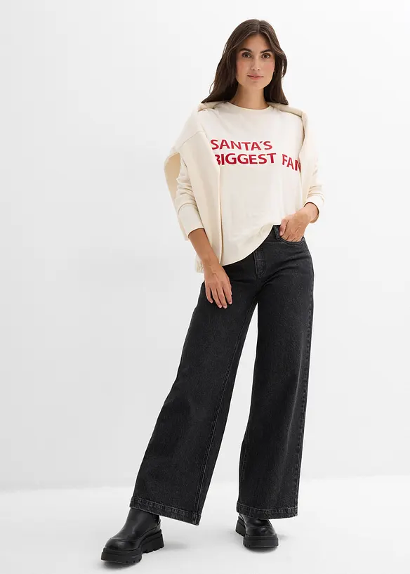 Maglia oversize in cotone, bonprix