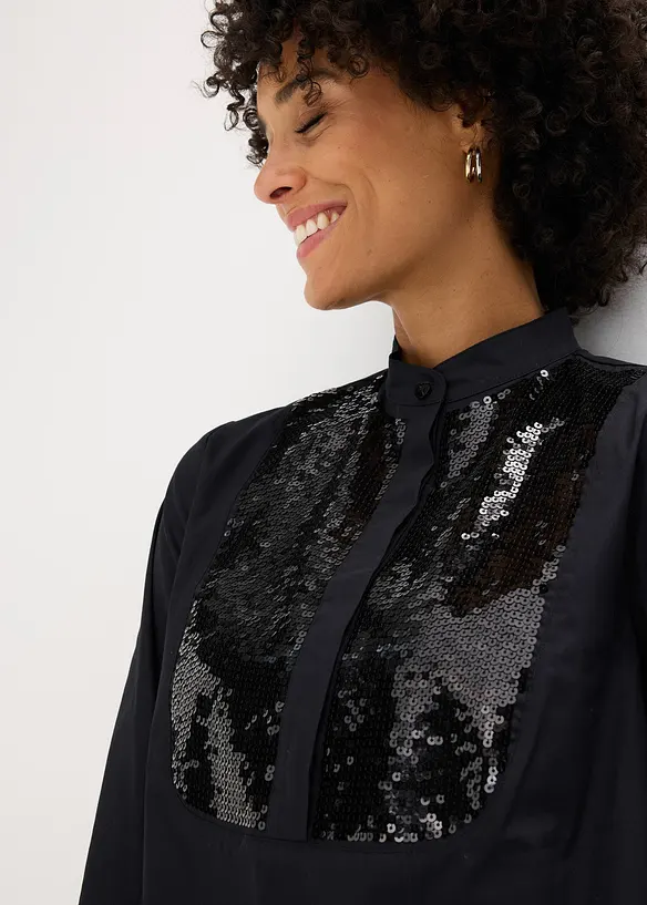 Tunica con paillettes, bonprix