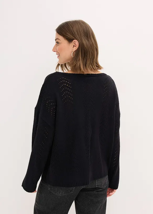 Maglione traforato, bonprix