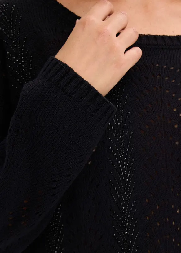 Maglione traforato, bonprix