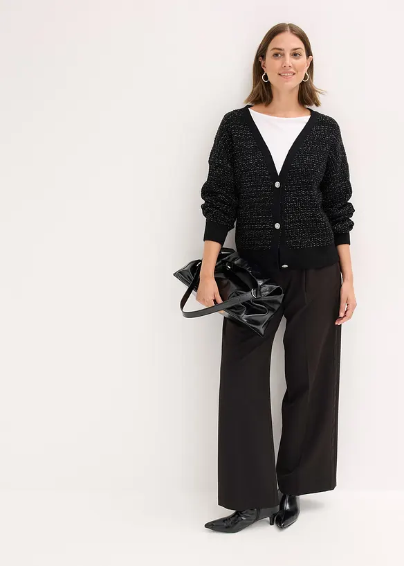 Cardigan in misto viscosa fluente, bonprix