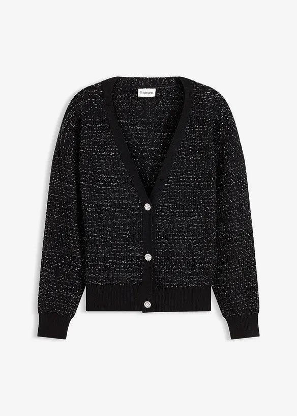 Cardigan in misto viscosa fluente, bonprix