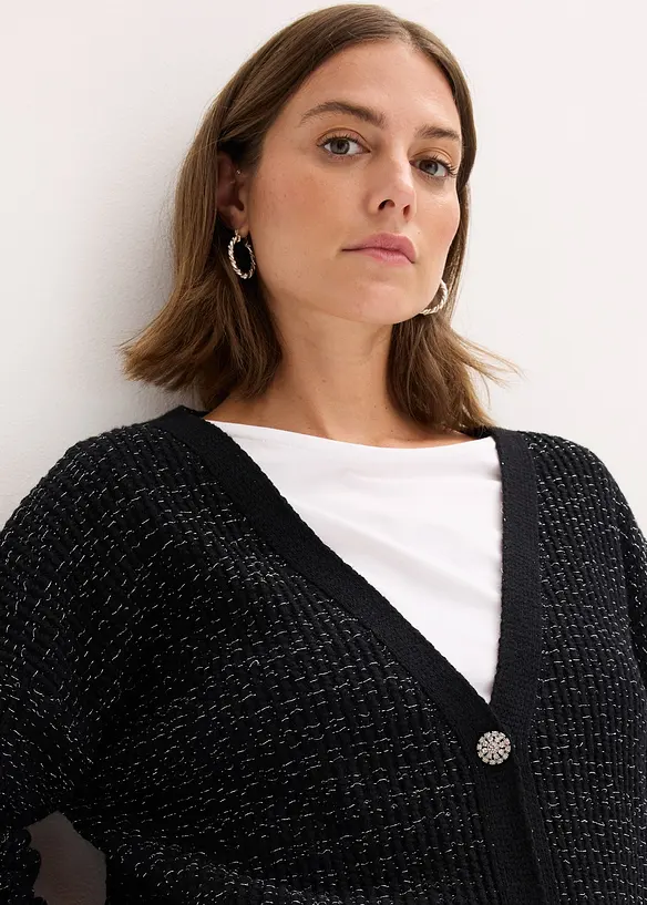 Cardigan in misto viscosa fluente, bonprix
