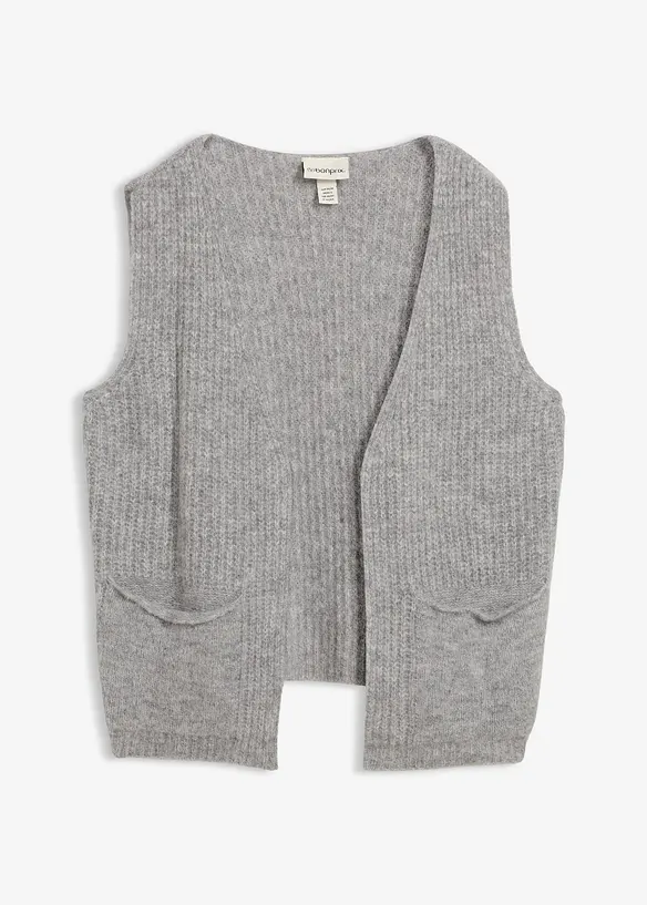 Gilet in filato grosso con lana d'alpaca, bonprix