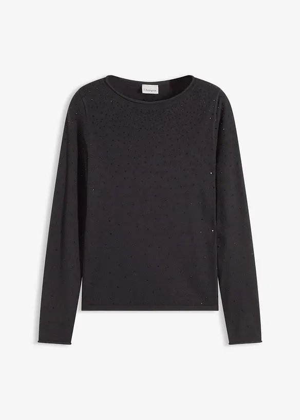 Maglione in filato fine di misto viscosa fluente, bonprix